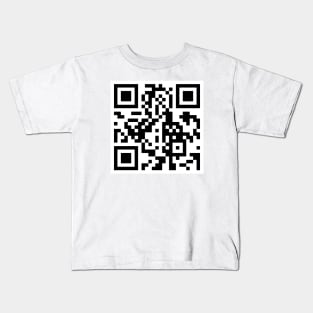 Rick Roll GIF QR Code Kids T-Shirt